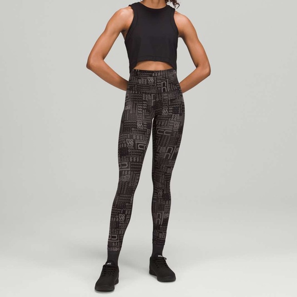 Lululemon Wunder Train High-Rise Tight 28" Ombre Black Multi MSRP $98 - Picture 4 of 7